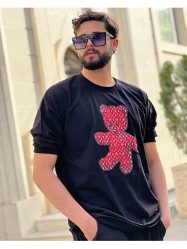 تیشرت پلنگی یقه گرد کد 999